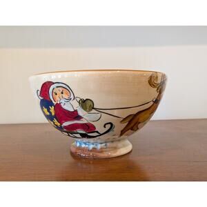Vintage Hand-Painted Ceramic Bowl – Tabletops Lifestyles “Kona Christmas”